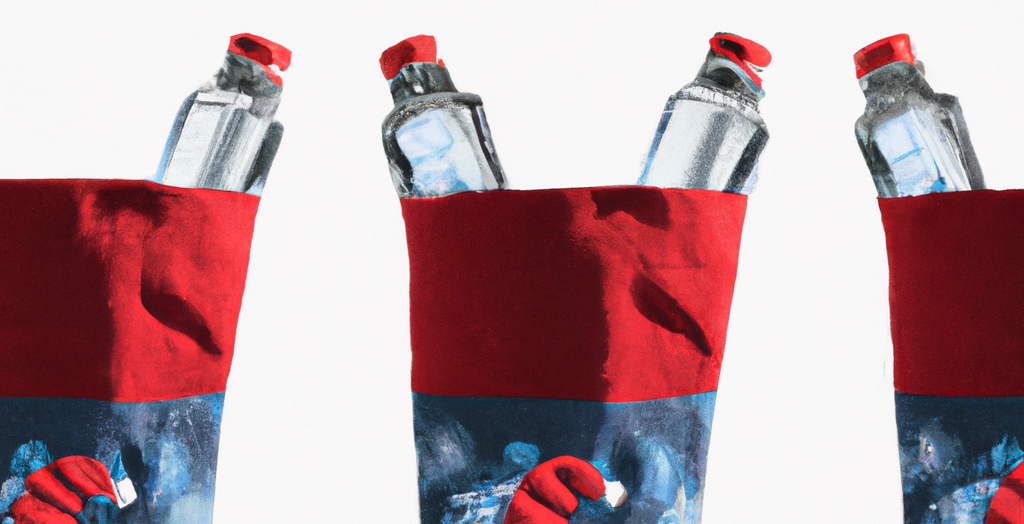water bottles in Christmas stockings